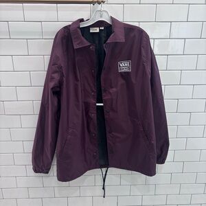 Vans Maroon Windbreaker Jacket